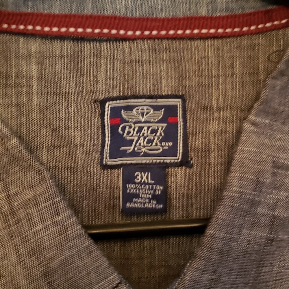 3xl black Jack dress shirt